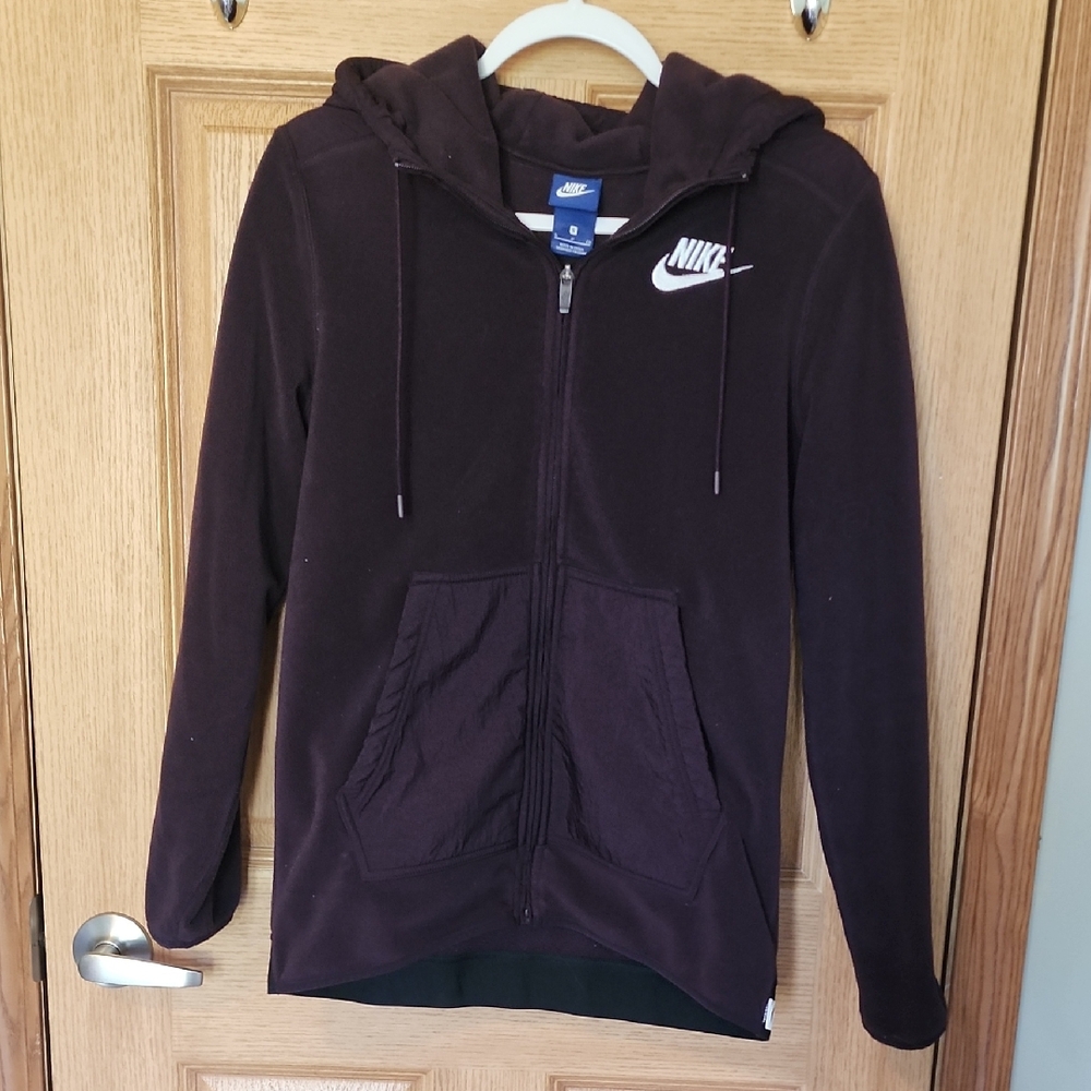 Nike Deep Purple Zip-Up Hoodie Jacket with Classic Swoosh